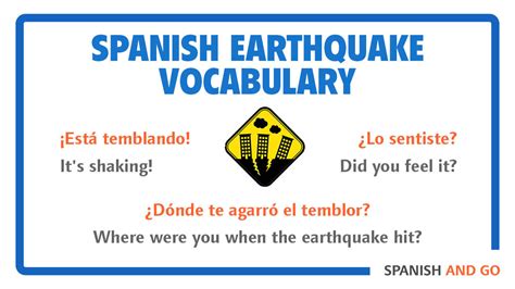 earthquake spanish translation|quake in spanish.